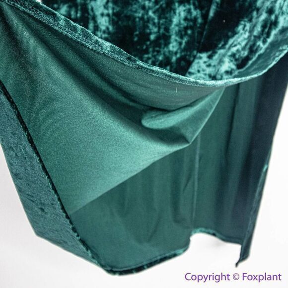 Eloquii dark green Crushed Velvet Dress, 18 - Picture 9 of 15